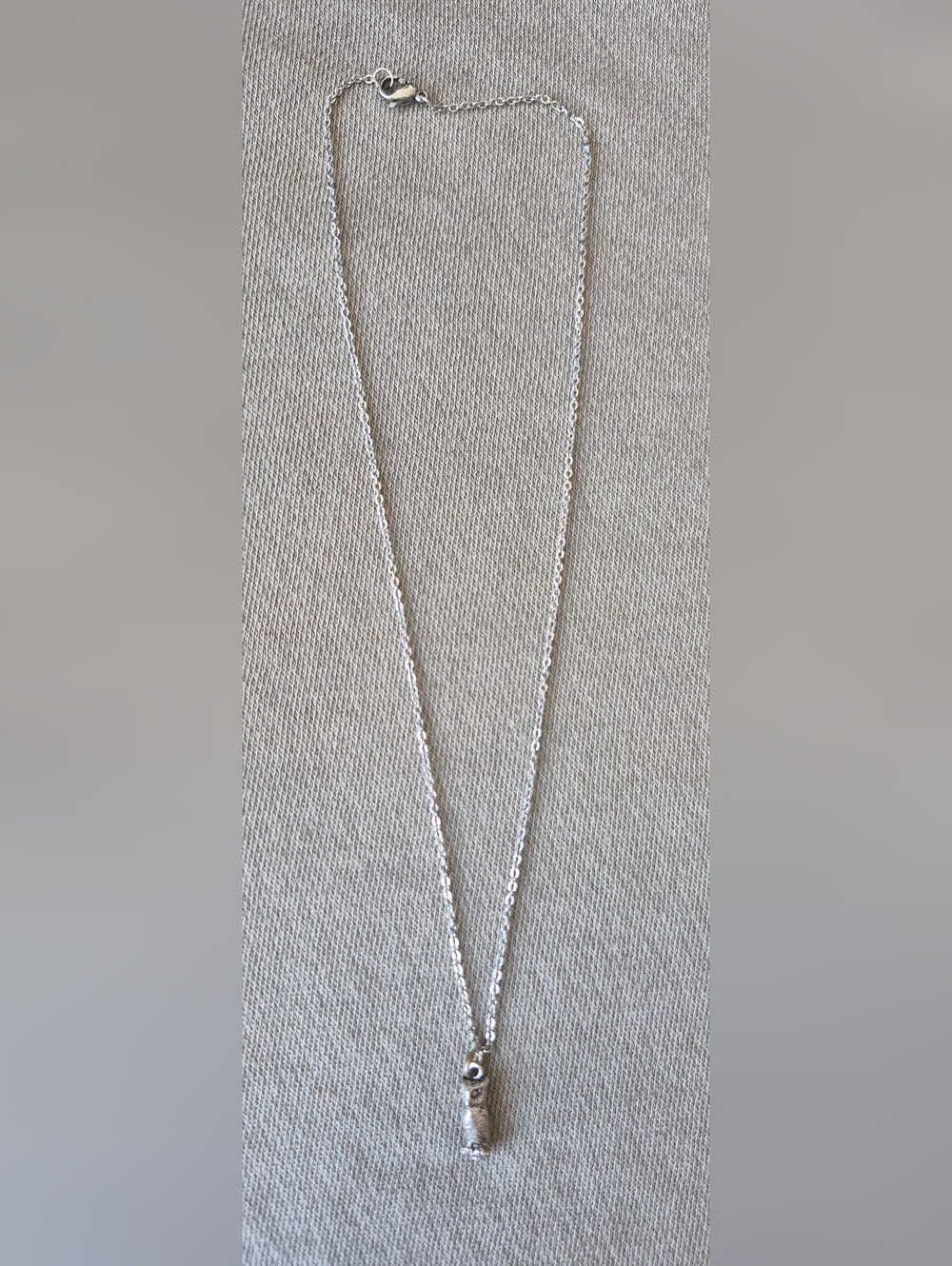 Delicate Silver Chain Necklace with Owl Pendant
